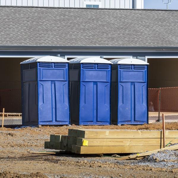 how is waste disposal managed for the construction site portable toilets