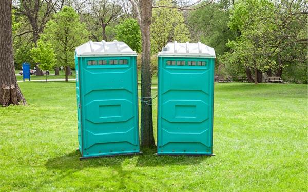how frequently are long-term portable restrooms serviced